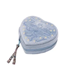 Maanesten Heart Jewelry Box Sky Blue - Smykkerskrin