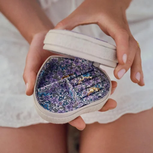 Maanesten Heart Jewelry Box Sand - Smykkerskrin