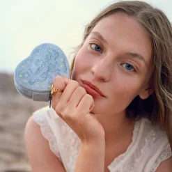 Maanesten Heart Jewelry Box Sky Blue - Smykkerskrin