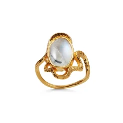 Maanesten Siren Ring 18 kt. forgyldt - 4731A