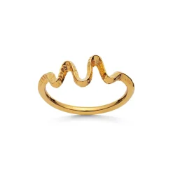 Maanesten Sonar Ring forgyldt - 4727A