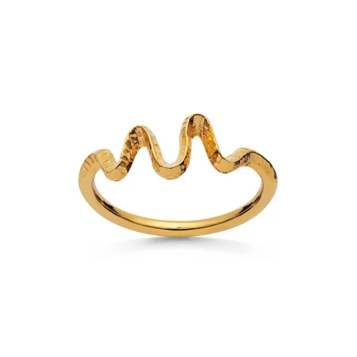 Maanesten Sonar Ring forgyldt - 4727A