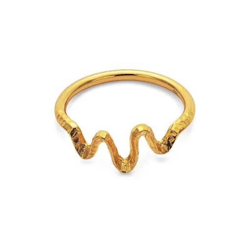Maanesten Sonar Ring forgyldt - 4727A