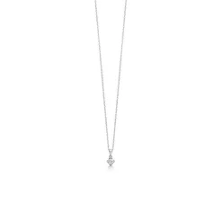 Mads Z 14 kt. Crown Diamant Vedhæng 0.16 ct. Hvidguld