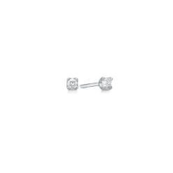 Mads Z 14 kt. Crown Diamant Øreringe 0.18 ct. Hvidguld