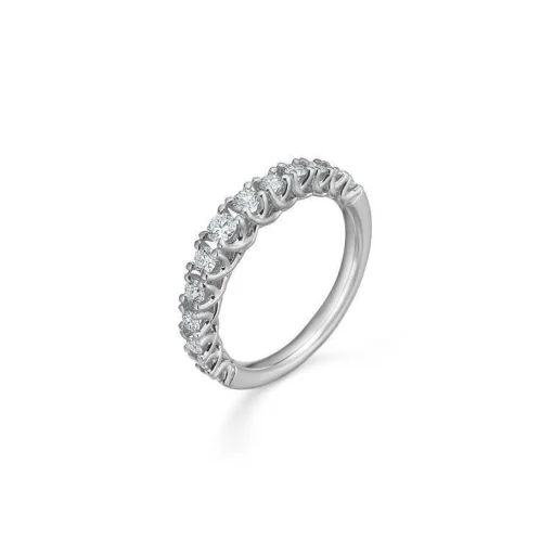 Mads Z 14 kt. Crown Princess Ring Hvidguld 0.50 ct.