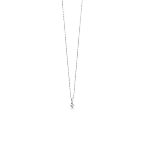 Mads Z 14 kt. Crown Vedhæng 0.09 ct. Hvidguld