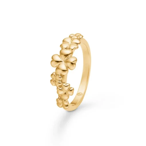Mads Z Clover Love 14kt Guld Ring Med Firkløver