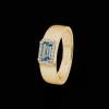 Mads Z Indigo 14kt Guld Ring Light Swiss Blue Topas + 0.10ct W.Si