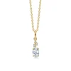 Mads Z 14kt Leonora Vedhæng Hvid Topas 0.03Ct W.Si