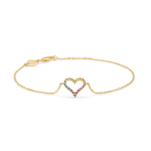 Mads Z 14kt Tender Heart Rainbow Armbånd - 1554340