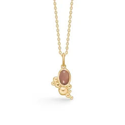 Mads Z Precious Bubbles 14kt Guld Vedhæng m. Peach Månesten