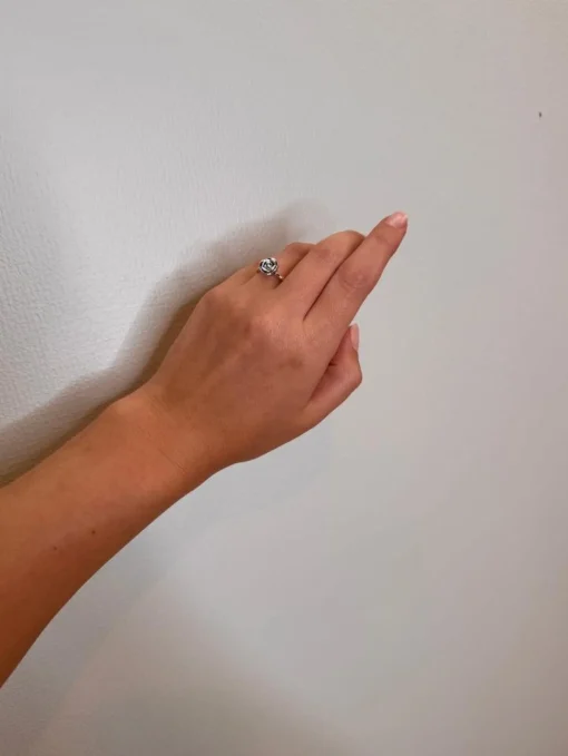 Mads Z Sølv Rosalie Ring m. Lille Rose