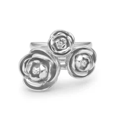 Mads Z Sølv Rosalie Ring m. Lille Rose