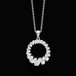 Mads Z Swirl White Topaz Sølv Halskæde