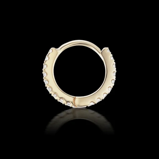 MARIA TASH Diamond Eternity Hoop 8mm 18kt