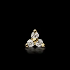 MARIA TASH  Diamond Trinity Threaded Stud