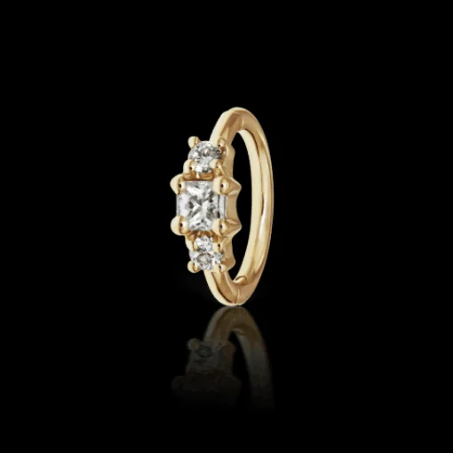 MARIA TASH 18kt Diamond Princess Creol