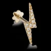 MARIA TASH 11mm Diamond Lightning Bolt Threaded Stud