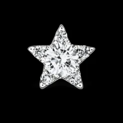 MARIA TASH 4.5mm Diamond Star Threaded Stud 18kt hvidguld