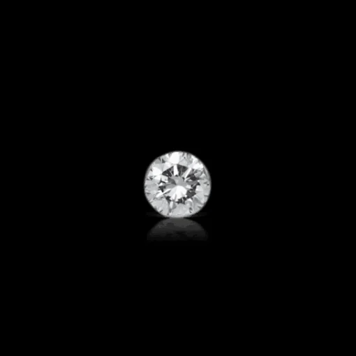MARIA TASH 2.5mm Invisible Set Diamond Threaded Stud 18kt