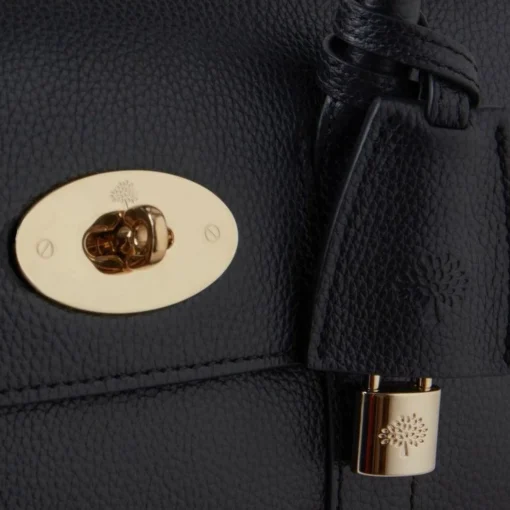 Mulberry Bayswater Satchel Black Small Classic Grain