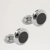 Mulberry Enamel Coin Cufflink