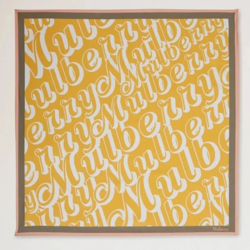 Mulberry Fantasy Logo Square Scarf