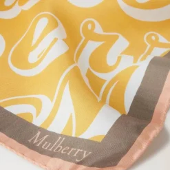 Mulberry Fantasy Logo Square Scarf
