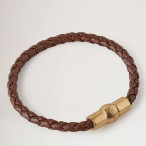Mulberry Iris Woven Leather Bracelet