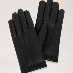 Mulberry Mens Soft Nappa Gloves Black