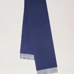 Mulberry Small Solid Merino Wool Scarf Night Sky