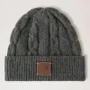 Mulberry Softie Chain Cable Beanie Charcoal
