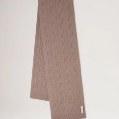 Mulberry Softie Chain Cable Knit Scarf Maple
