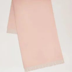 Mulberry Solid Merino Wool Scarf Rosewater