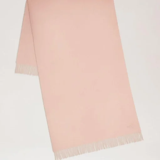 Mulberry Solid Merino Wool Scarf Rosewater