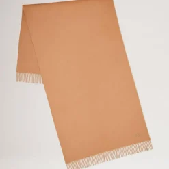 Mulberry Solid Merino Wool Scarf Camel