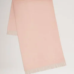 Mulberry Solid Merino Wool Scarf Rosewater