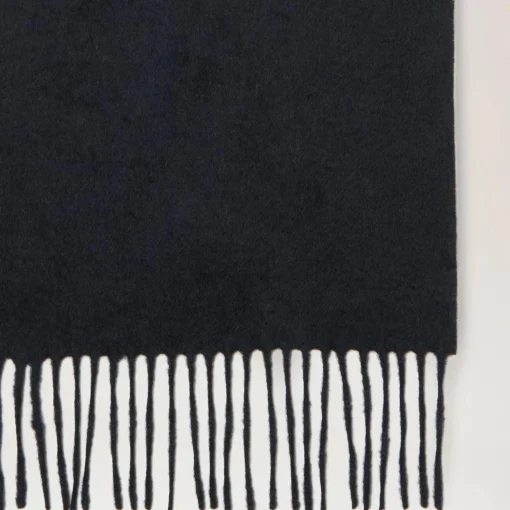 Mulberry Sort Cashmere Tørklæde 30x195