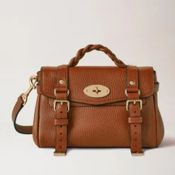 Mulberry Taske -  Mini Alexa Heavy Grain Chestnut