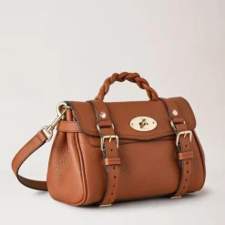 Mulberry Taske -  Mini Alexa Heavy Grain Chestnut