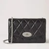 Mulberry Taske - Small Darley Black Quilted Shiny Calf