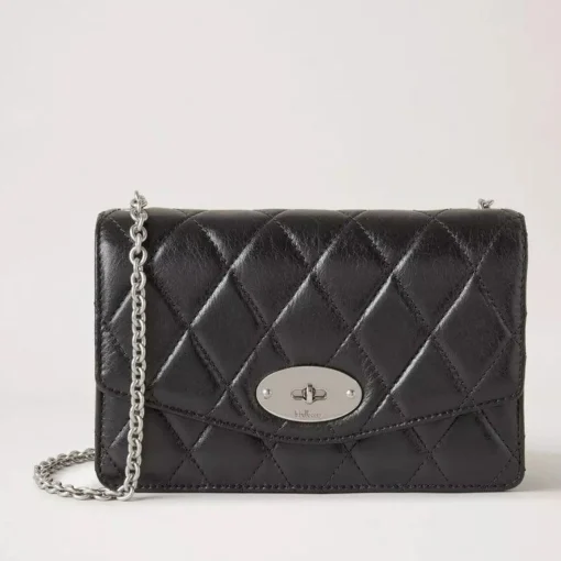 Mulberry Taske - Small Darley Black Quilted Shiny Calf