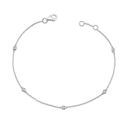 Nuran 14 kt Zoe Armbånd Med Diamanter - B1002HG