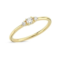 Nuran 14kt Petit Ring Med Diamanter - R1110