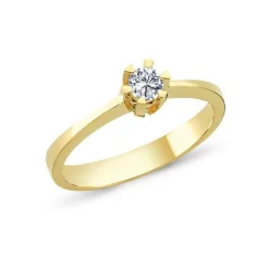 Nuran 14kt Star Diamant Ring Med 0.03Ct W.Si