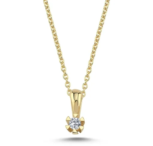 Nuran 14kt Star Vedhæng 0.05ct W.Si