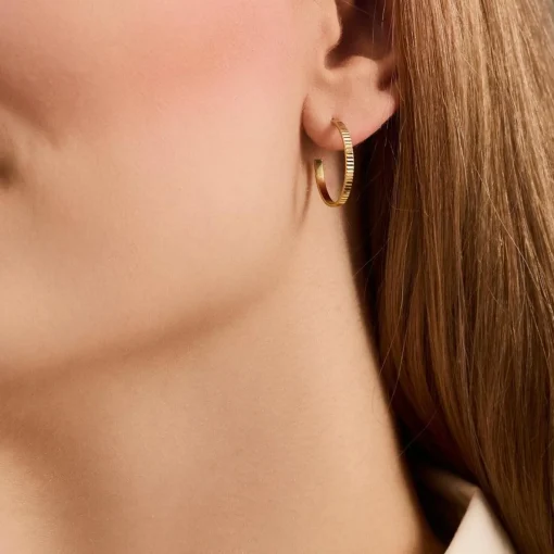 Pernille Corydon Sea Reflection Hoops - E-484-GP