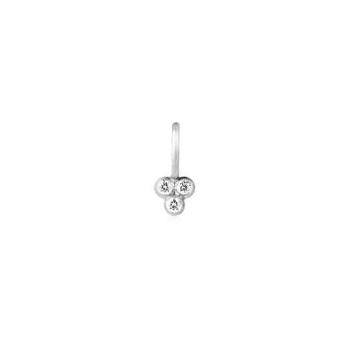 Ro Copenhagen 18kt Orbit Dot Diamant Vedhæng Hvidguld