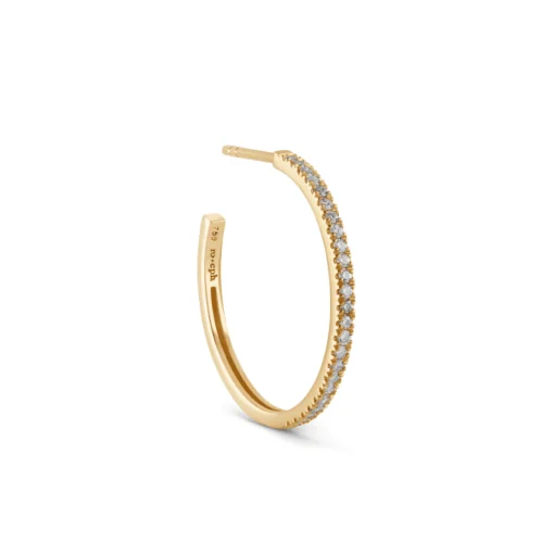 Ro Copenhagen 18kt Rock Classic Diamant Creol